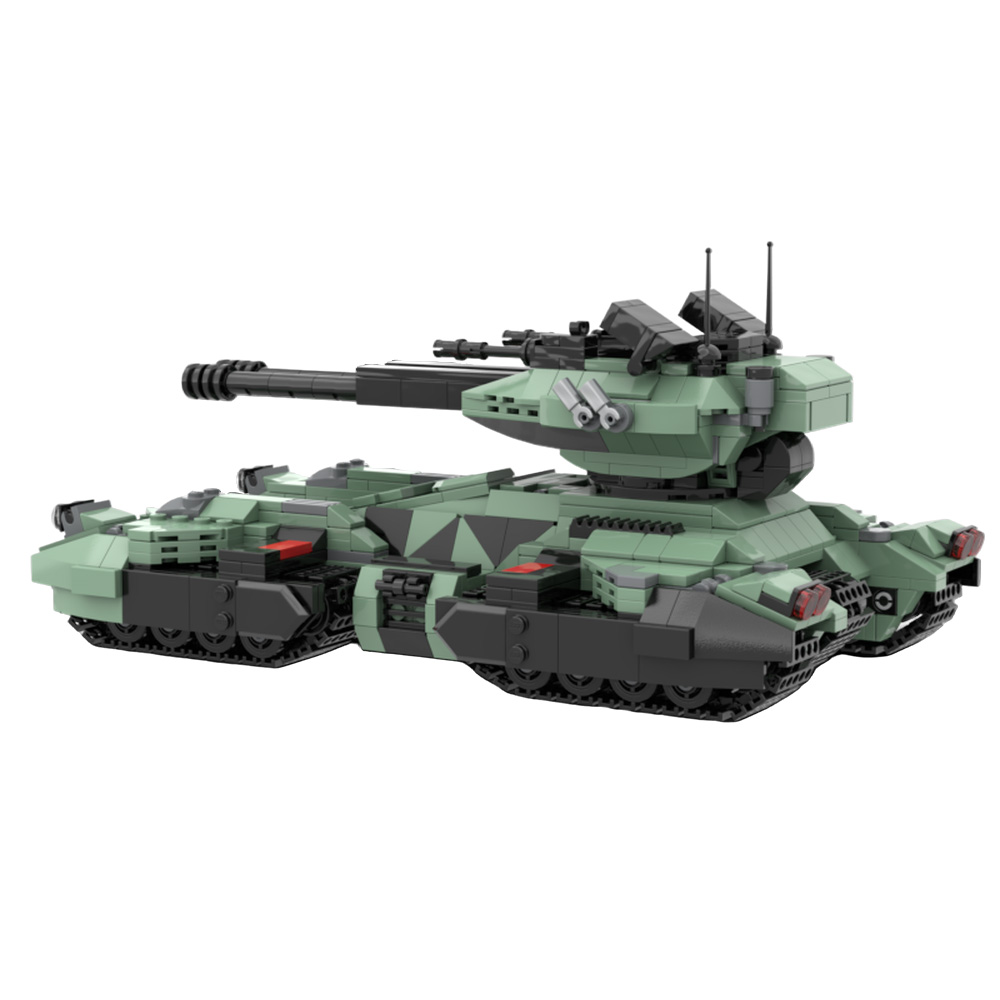Lego Compatible Military Tank - نموذج دبابة جريزلي من مكعبات بناء