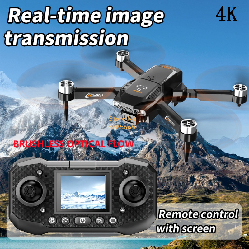 Fpv Brushless Rc Drone 4K - كاميرا مزدوجة 4K تدفق بصري بدون