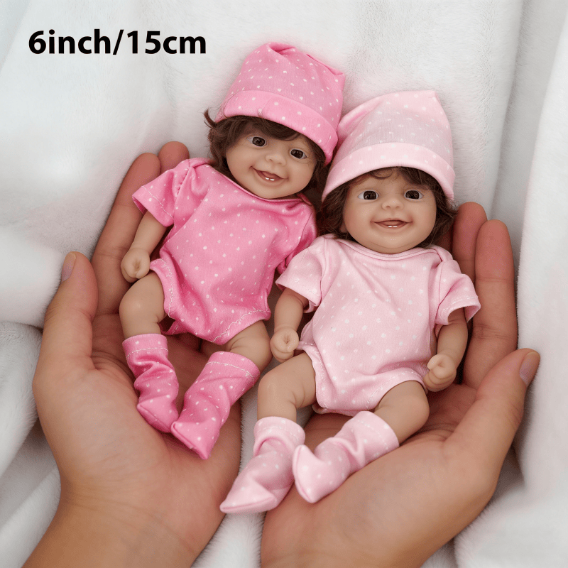 دمية ريبورن صغيرة لطيفة بطول 6 - مراجعة Reborn Baby Doll Silicone Realistic وسعره