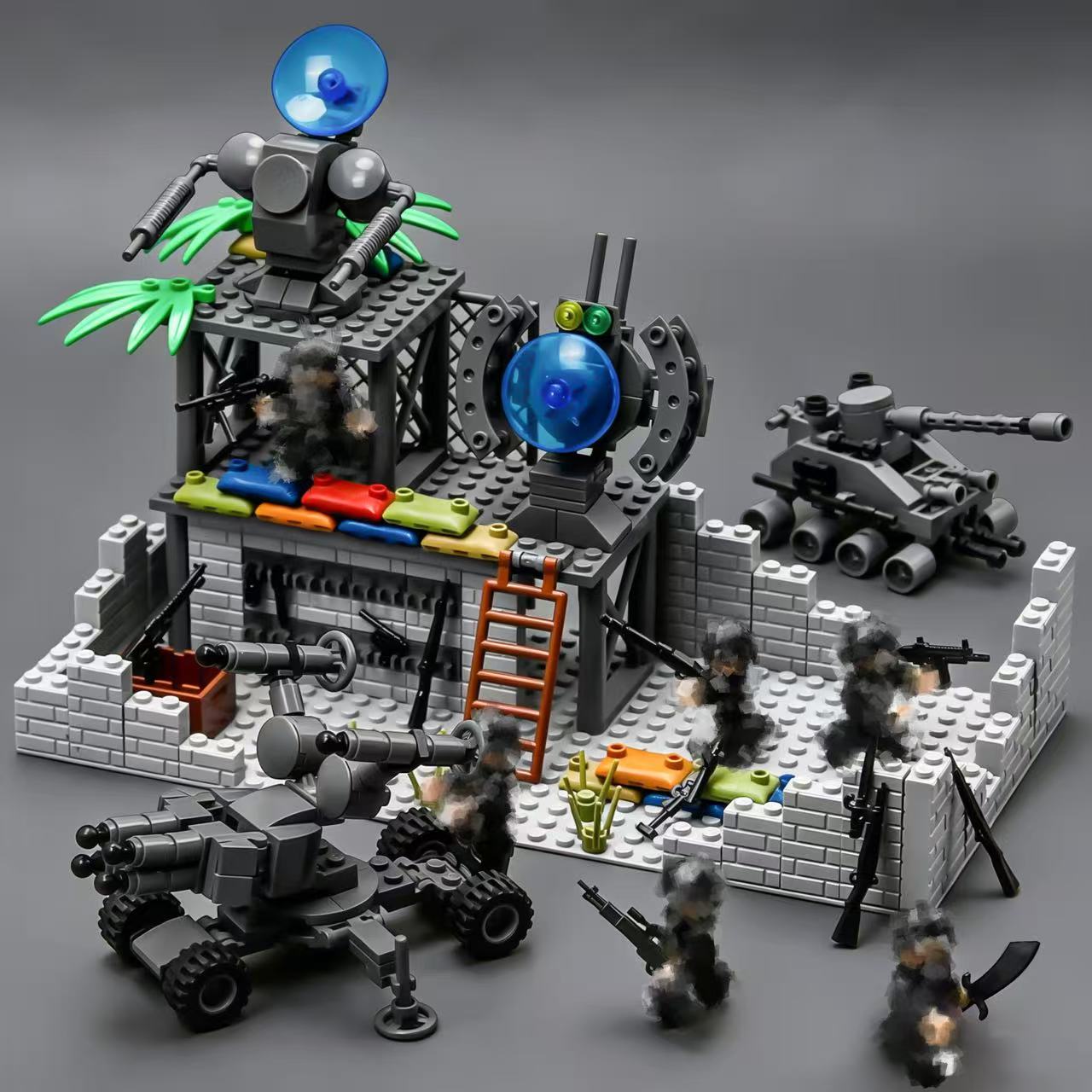 مجموعة بناء معيارية لقاعدة عسك - مراجعة Lego Compatible Military Tank وسعره
