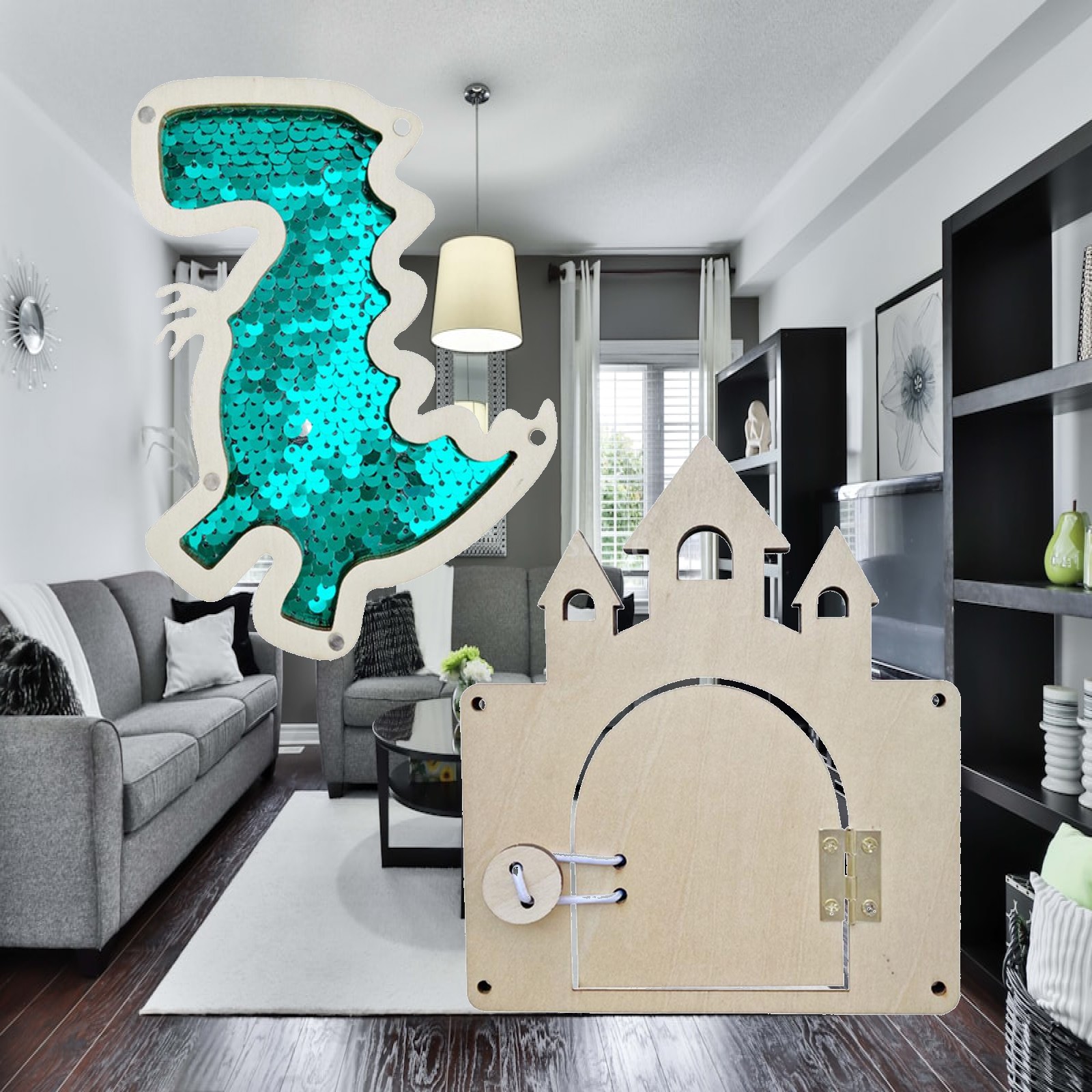لوحة أنشطة خشبية قابلة للتجميع - مراجعة Montessori Wooden Busy Board Toddler وسعره