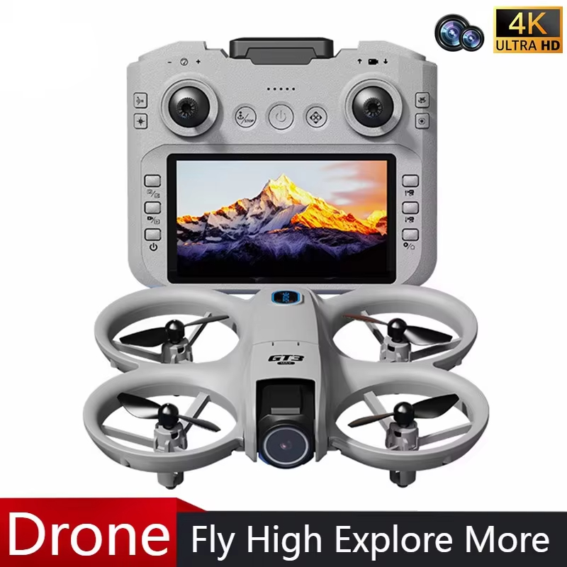 طائرة درون صغيرة جديدة GT3 مع  - مراجعة Fpv Brushless Rc Drone 4K وسعره