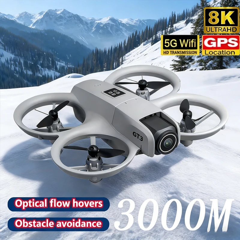 طائرة درون صغيرة جديدة GT3 مع  - مراجعة Fpv Brushless Rc Drone 4K وسعره
