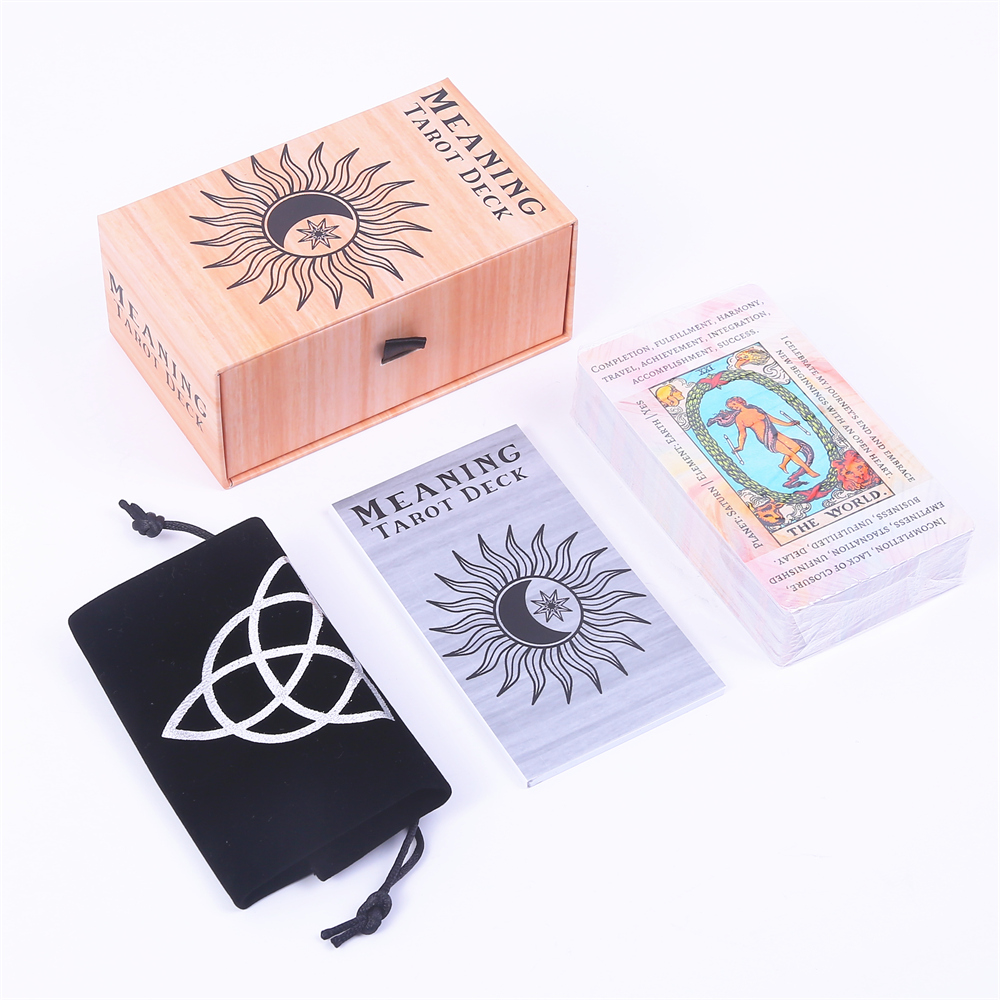 12*7 سنتيمتر معنى سطح التارو ف - مراجعة Tarot Cards Deck With Guidebook وسعره