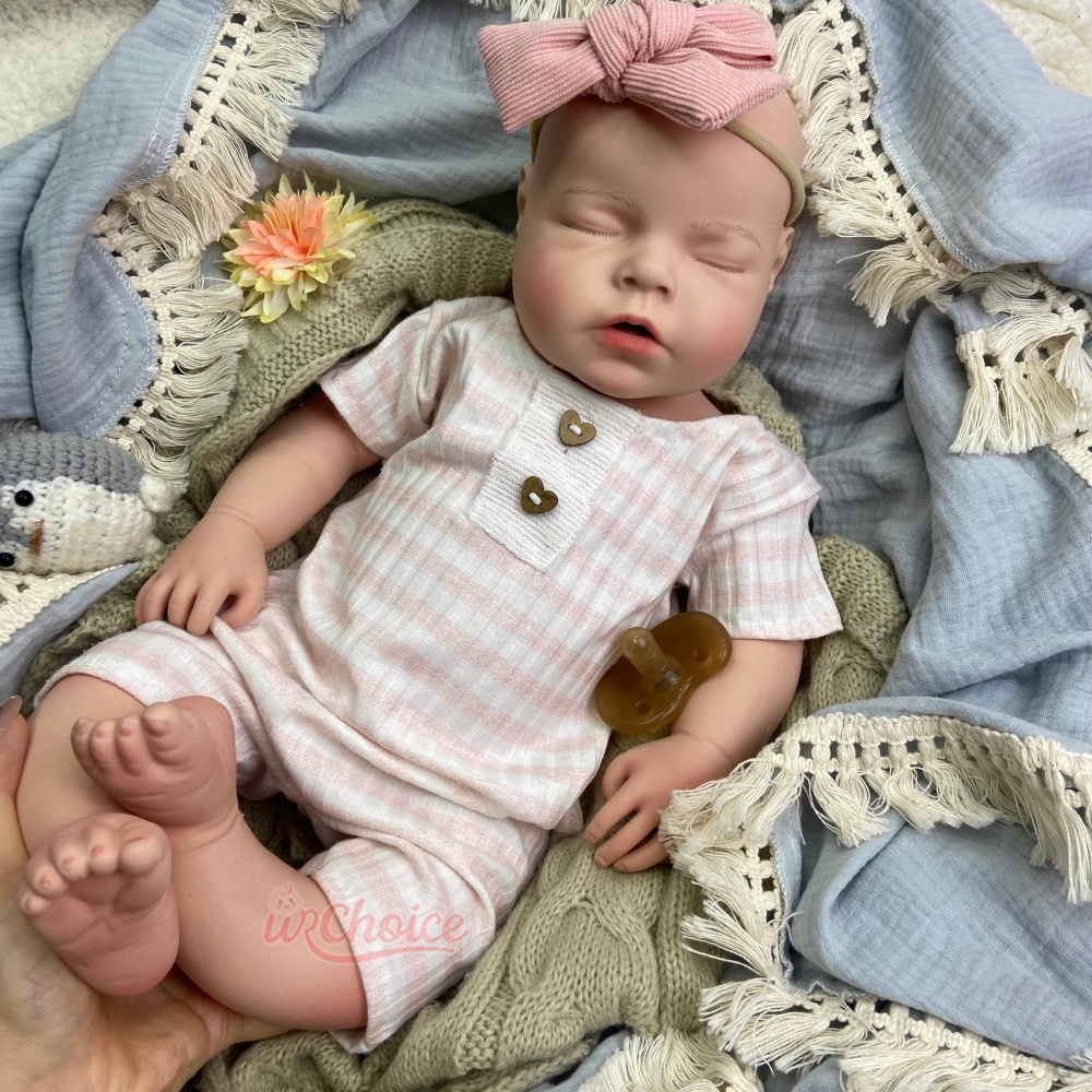 دمية طفلة واقعية بحجم 20 بوصة، - مراجعة Reborn Baby Doll Silicone Realistic وسعره