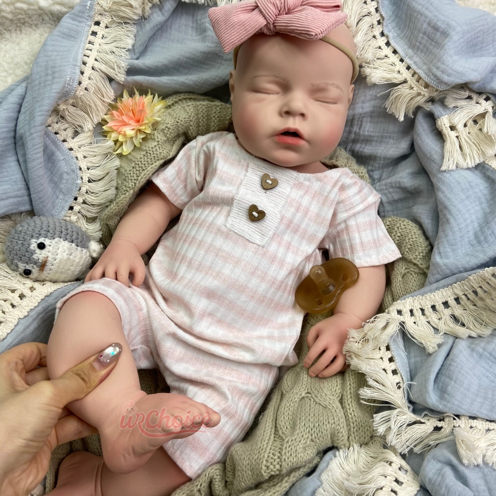 دمية طفلة واقعية بحجم 20 بوصة، - مراجعة Reborn Baby Doll Silicone Realistic وسعره