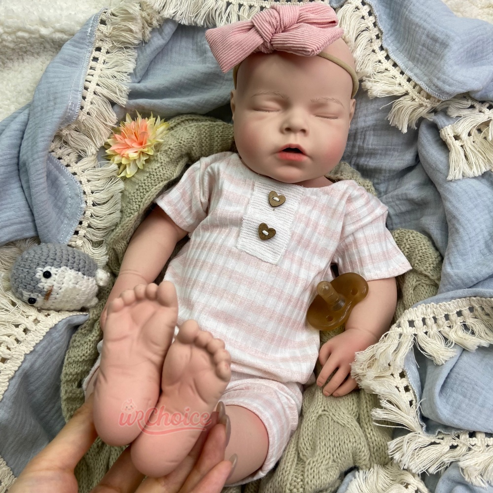 دمية طفلة واقعية بحجم 20 بوصة، - مراجعة Reborn Baby Doll Silicone Realistic وسعره