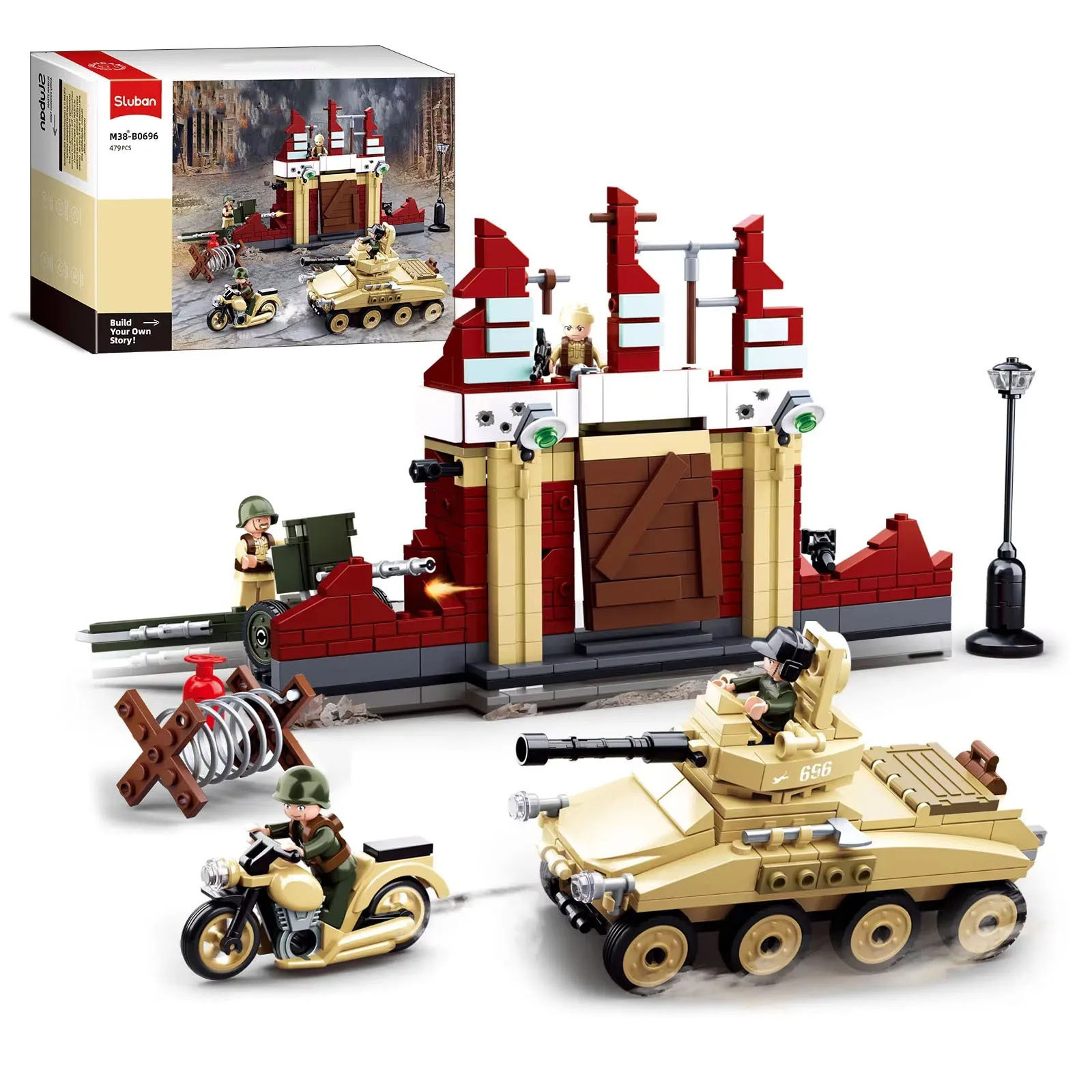مجموعة مكعبات بناء دبابة عسكري - مراجعة Lego Compatible Military Tank وسعره